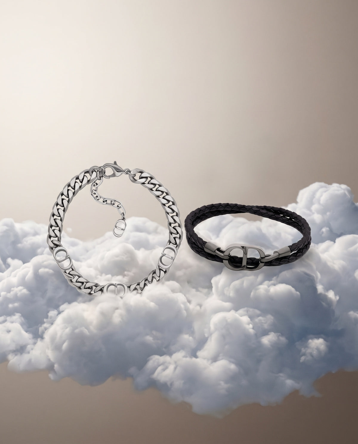 Bracelets Dior homme sur des nuages