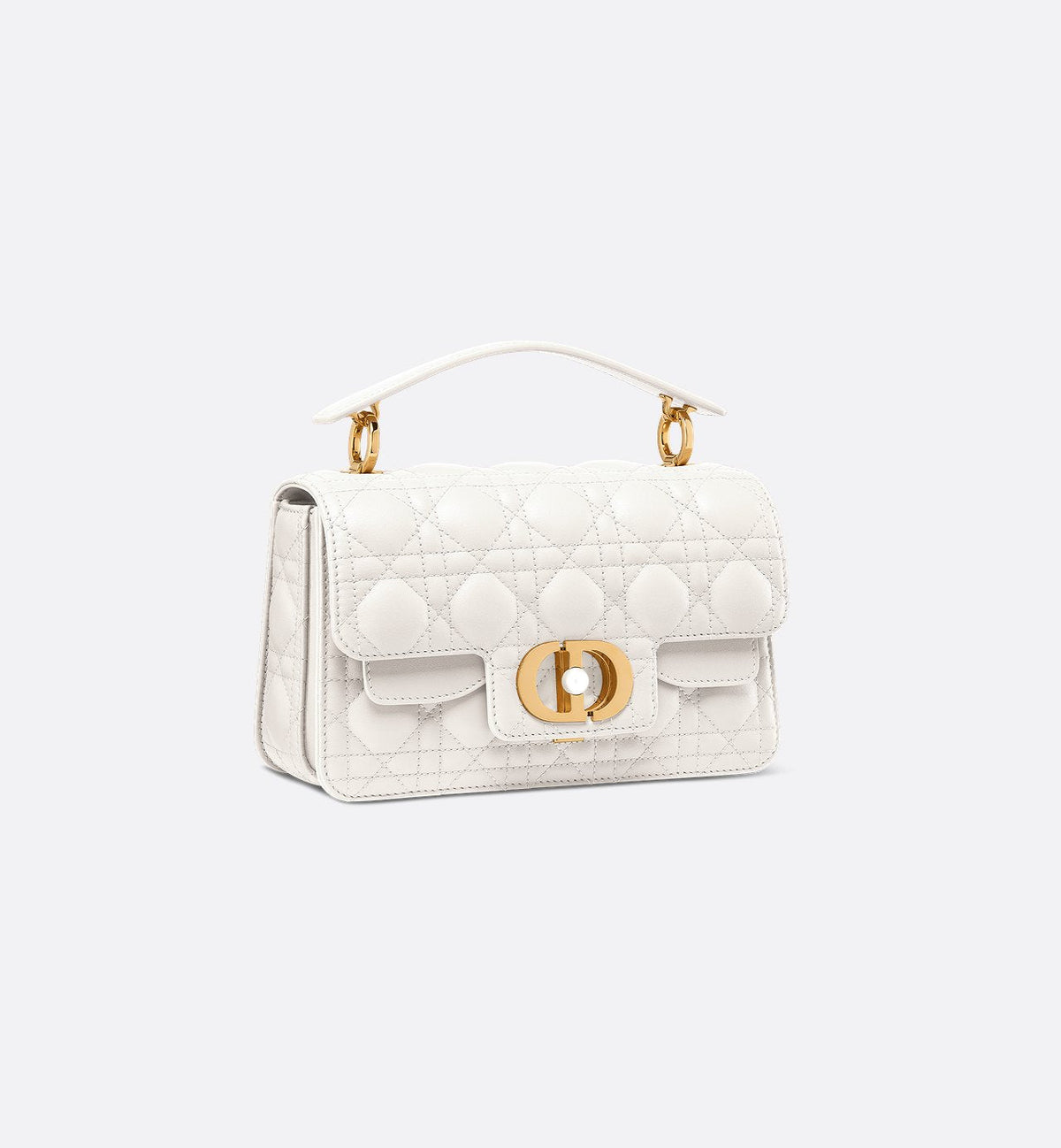 Dior Top Handle Jolie Small White Bag