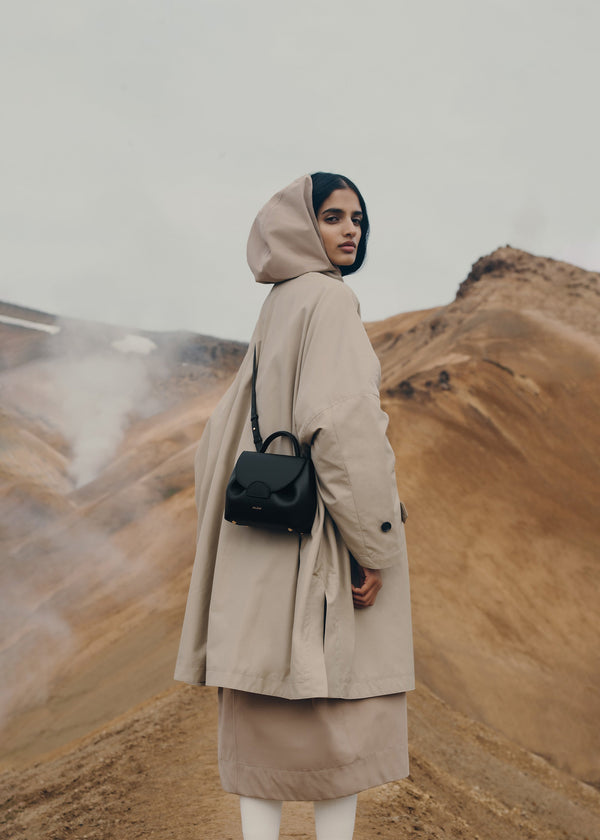 Polène Bag Numéro Un Nano Grained Black