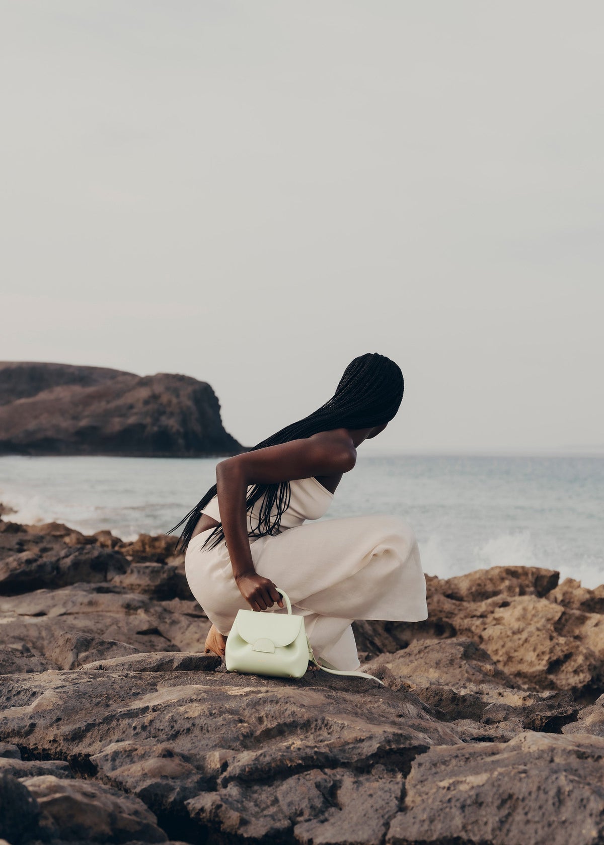Polène Bag Numéro Un Nano Smooth Aloe