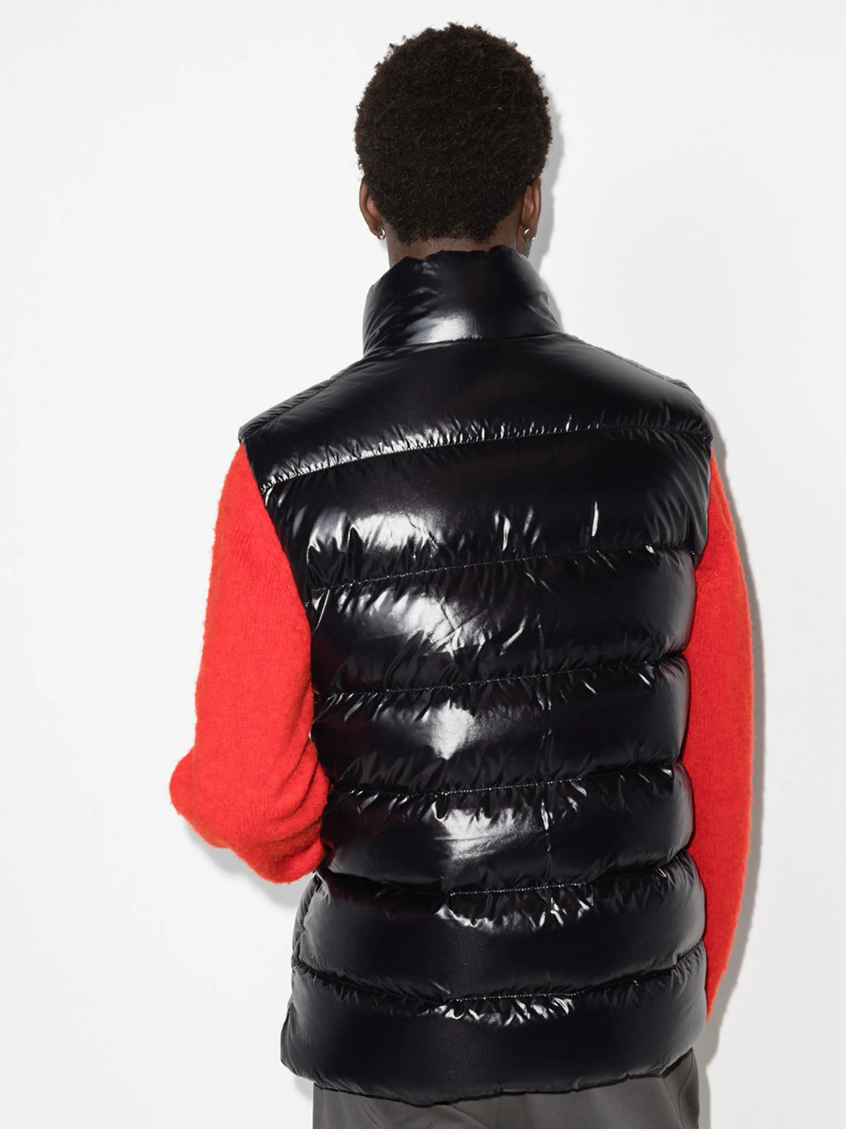 Moncler Tibb Noir Patch Logo · Gilet matelassé