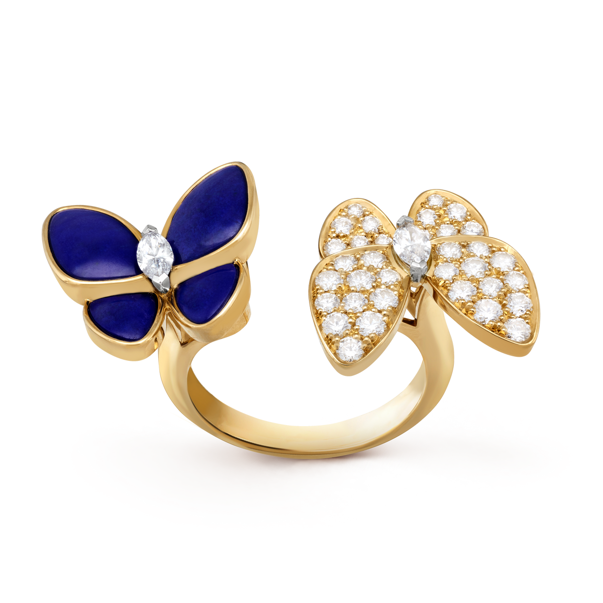 Van Cleef Two Butterfly Between-the-Fingers Ring