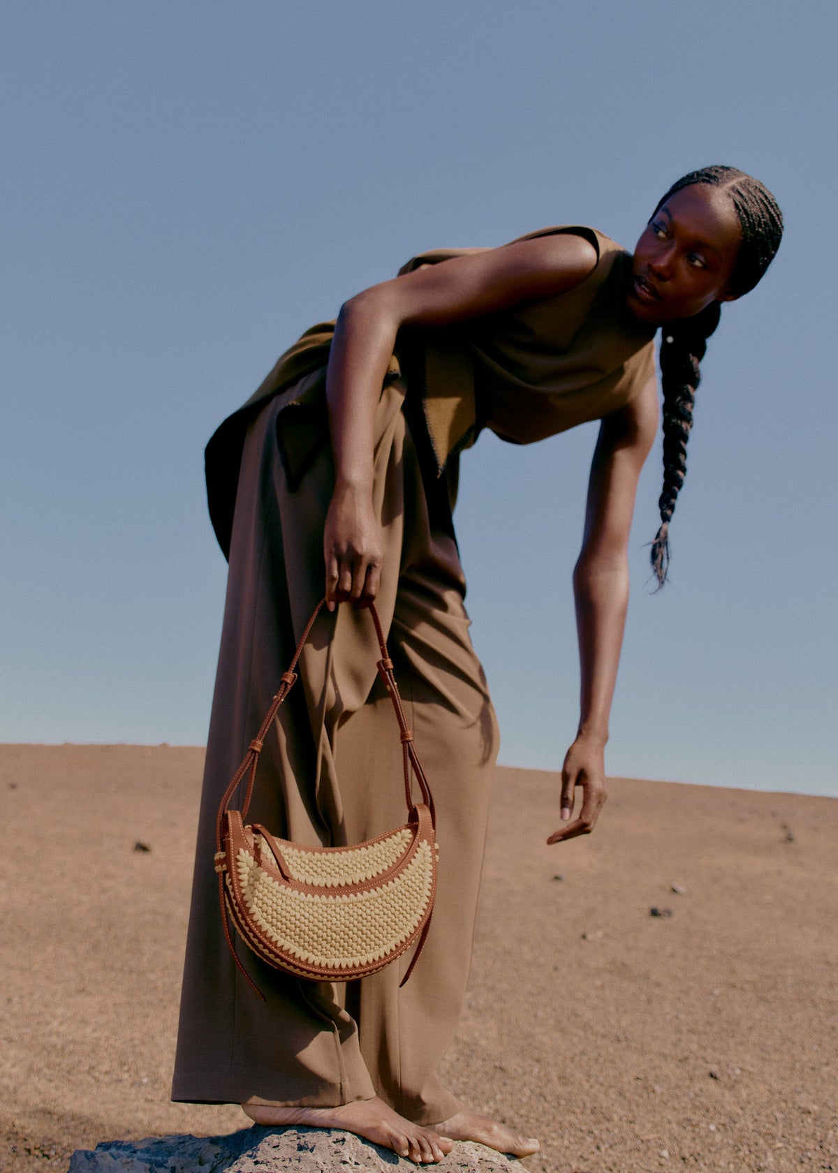 Polène Bag Numéro Dix Raffia