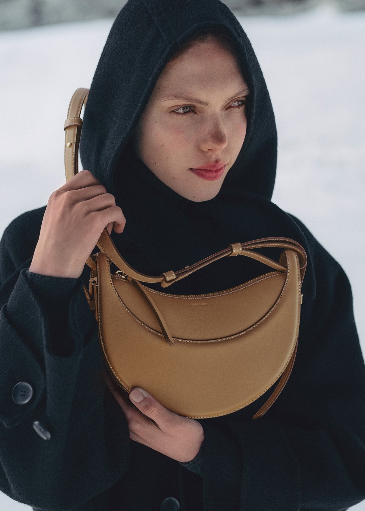 Polène Bag Numéro Dix Smooth Ochre