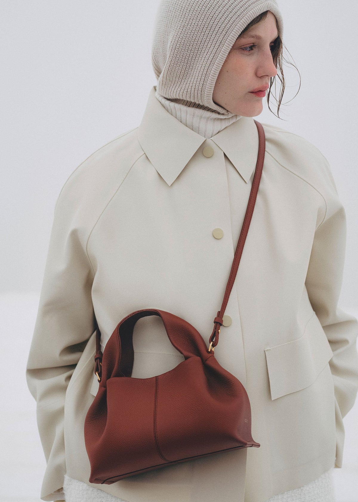 Polène Bag Numéro Neuf Mini Grained Red Clay