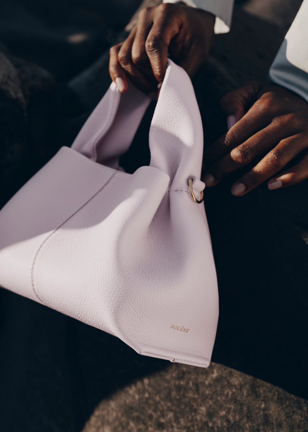 Polène Bag Numéro Neuf Mini Grained Wisteria