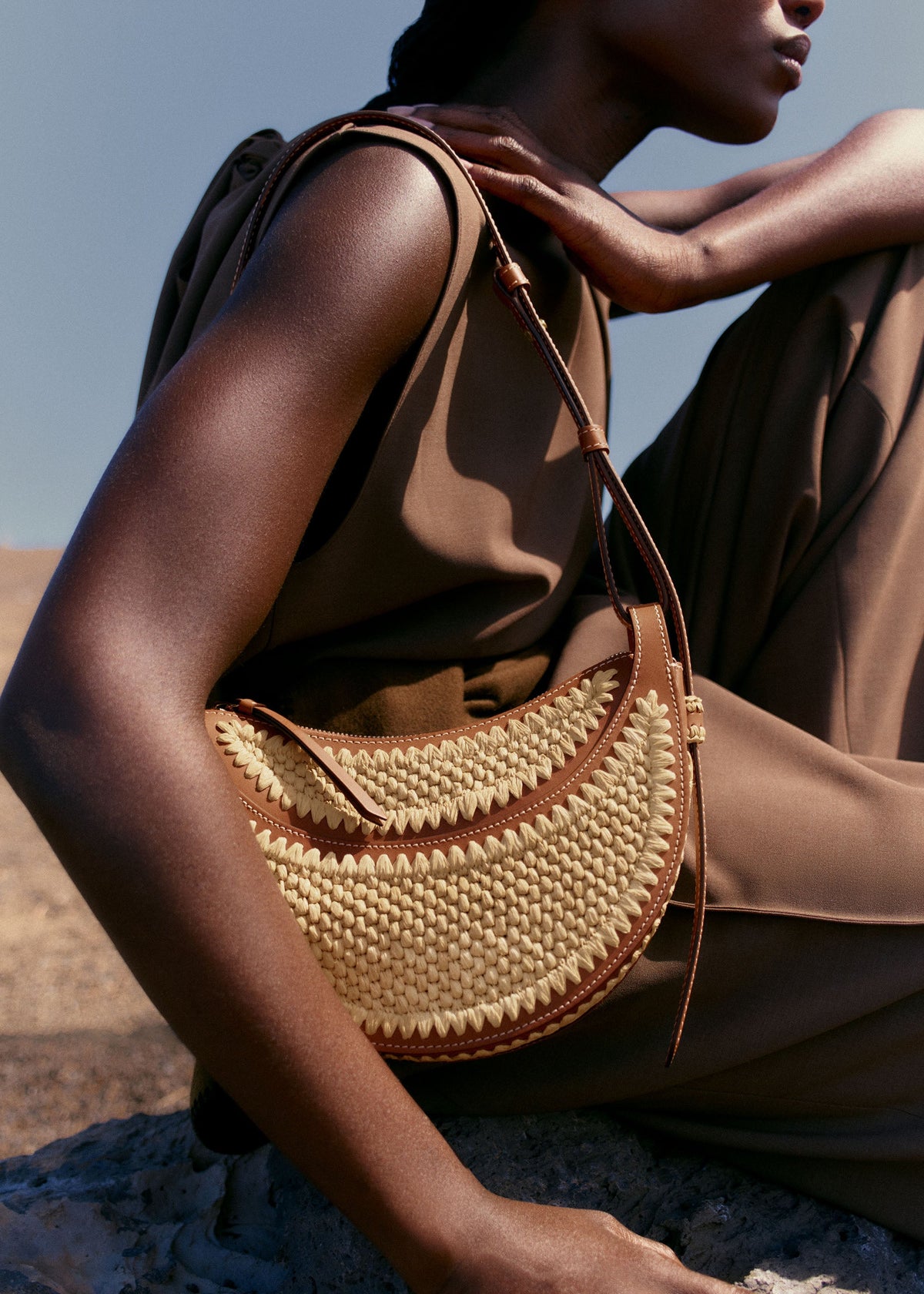 Polène Bag Numéro Dix Raffia