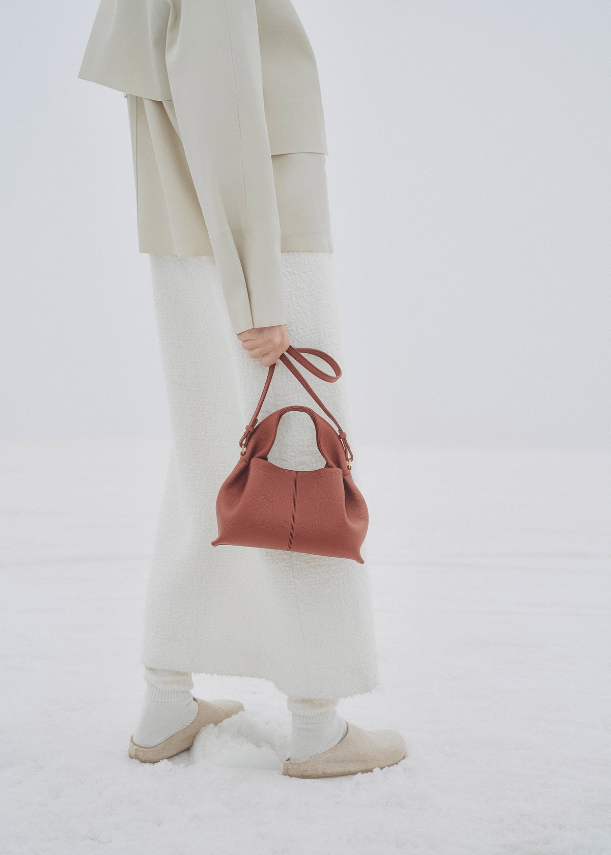 Polène Bag Numéro Neuf Mini Grained Red Clay