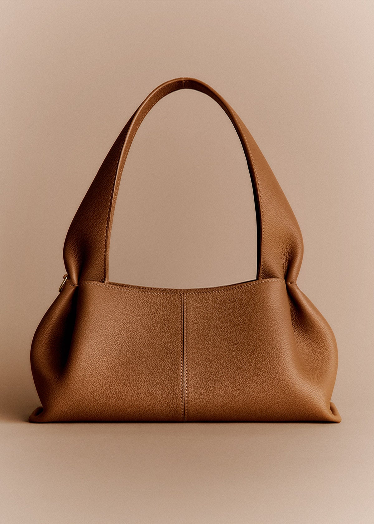 Polène Bag Numéro Neuf East West Grained Camel