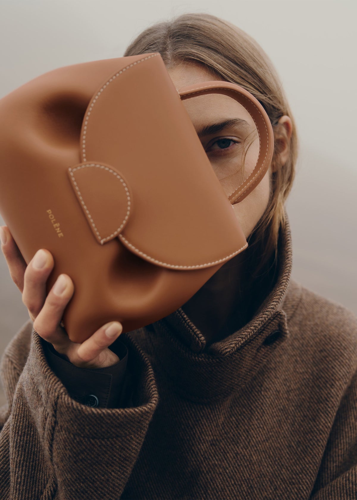 Polène Bag Numéro Un Nano Smooth Camel