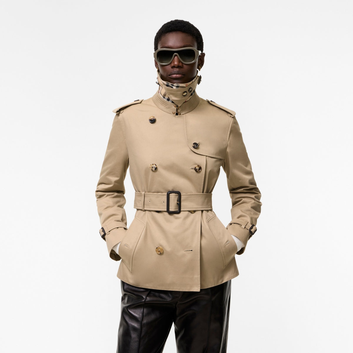Burberry Lakefield Beige Miel · Veste trench