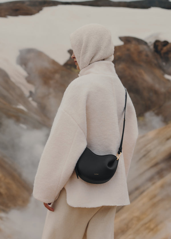 Polène Bag Tonca Grained Black