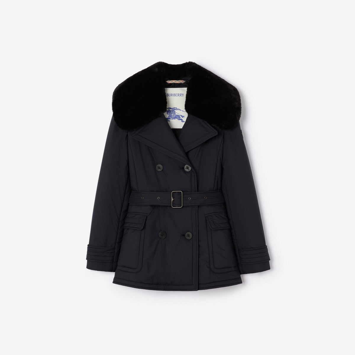 Burberry Hertford Marine · Veste trench matelassée