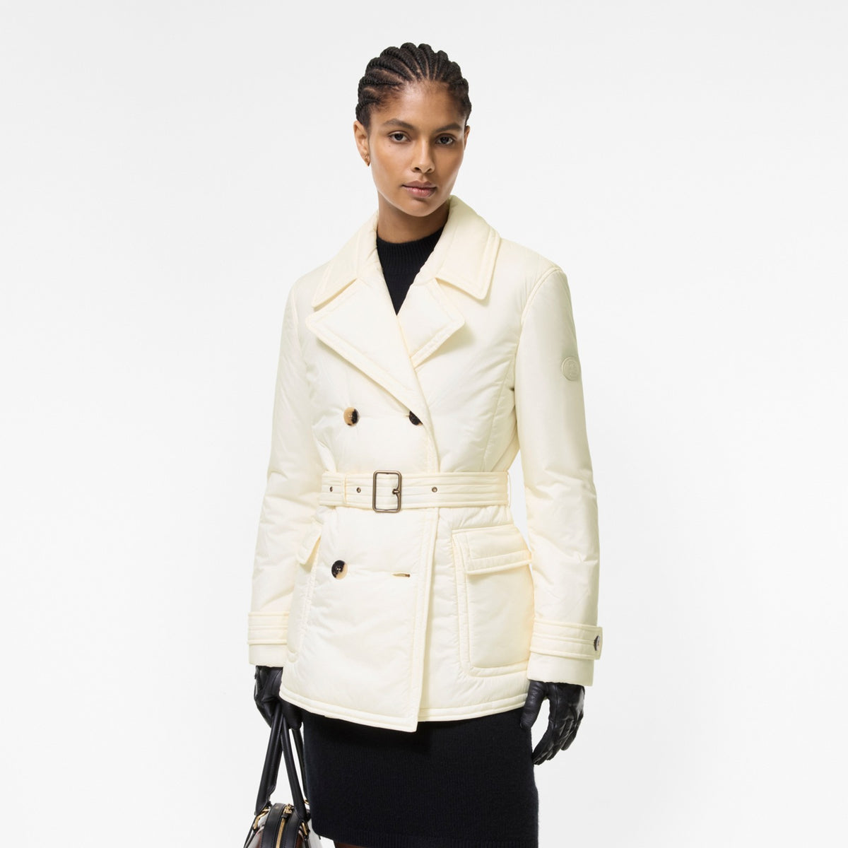 Burberry Hertford Blanc · Veste trench matelassée