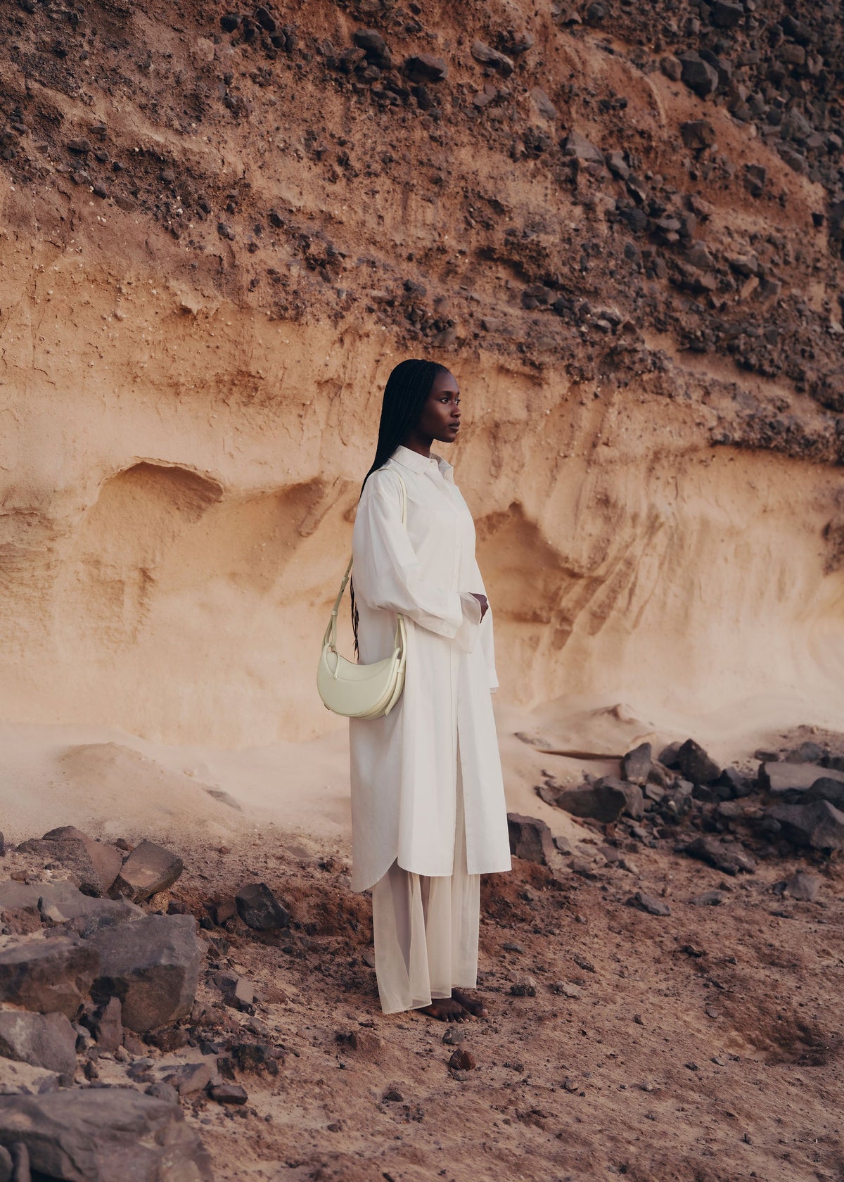Polène Bag Numéro Dix Smooth Aloe