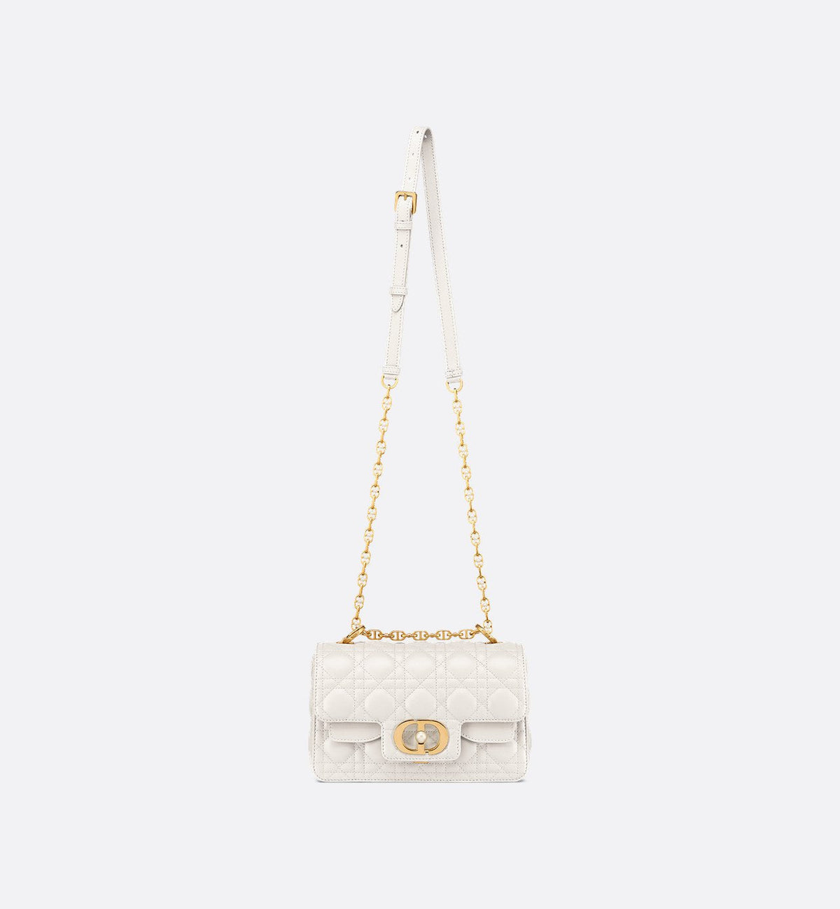 Dior Top Handle Jolie Small White Bag