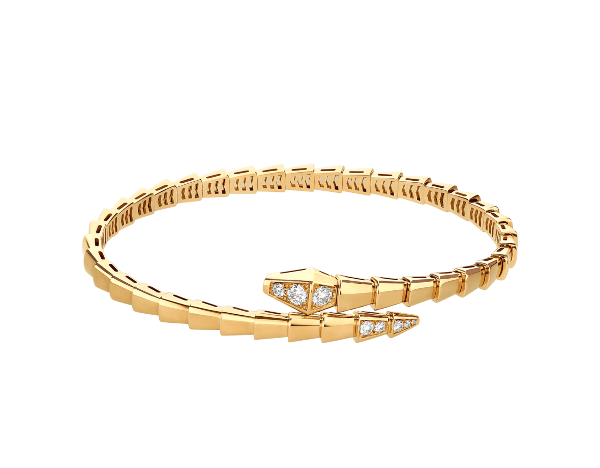 BVLGARI - Serpenti Viper Yellow Gold Diamond Bracelet