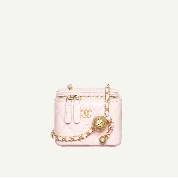 Chanel Small Vanity Chain Bag White