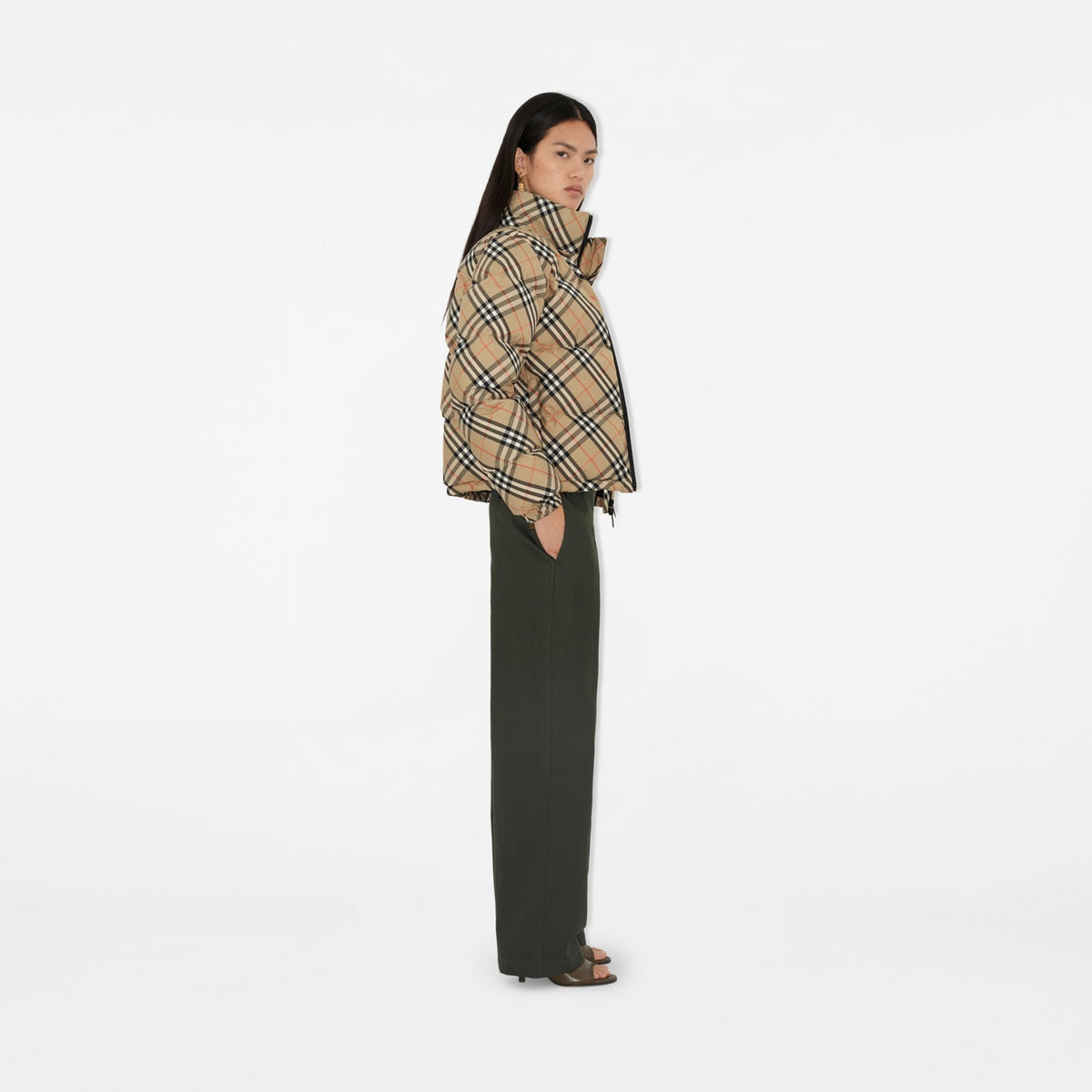Burberry Ambleside Check Sable · Doudoune