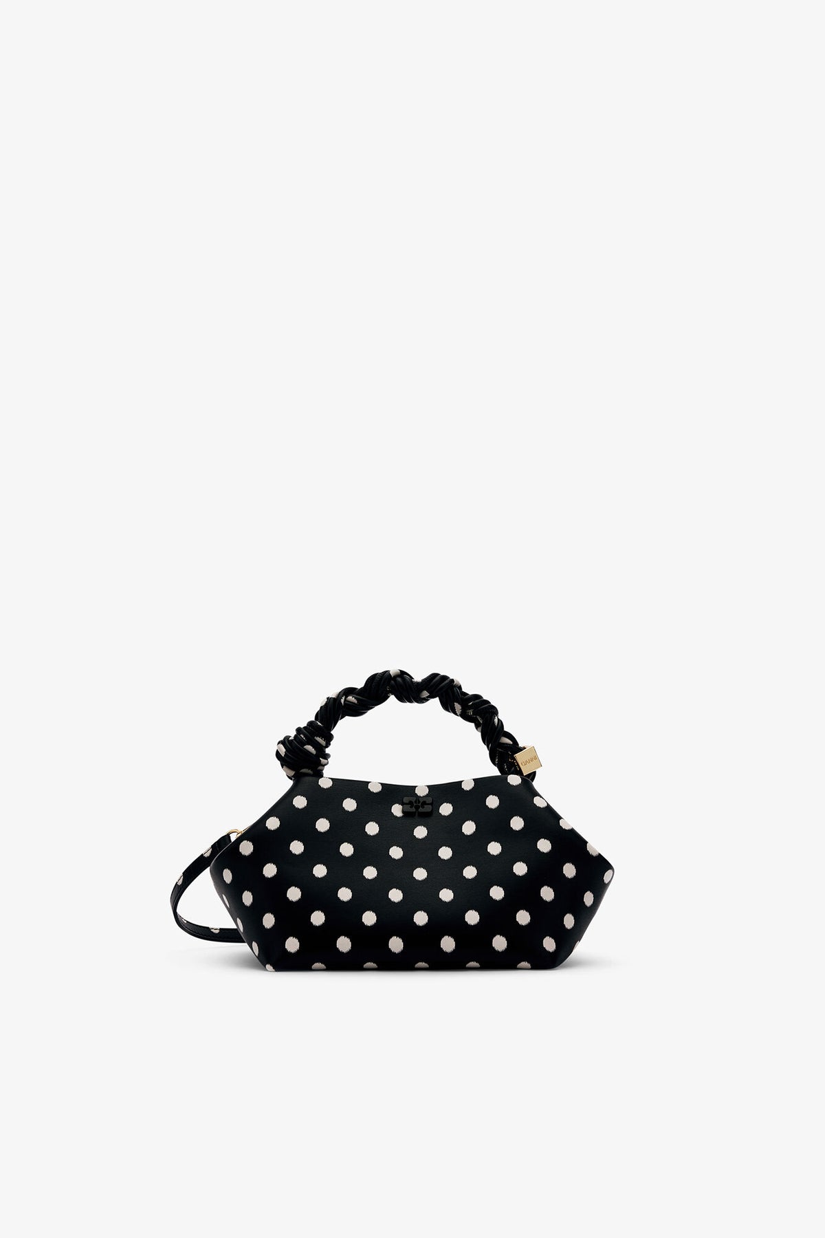 Ganni Small Bou Bag Polka Dot Black