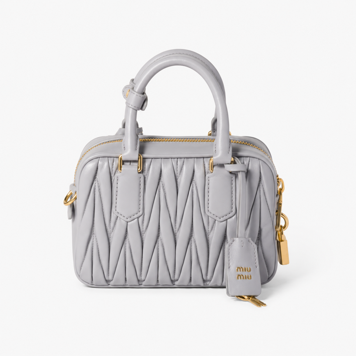 MiuMiu Arcadie Bag in Pink Quilted Nappa Leather