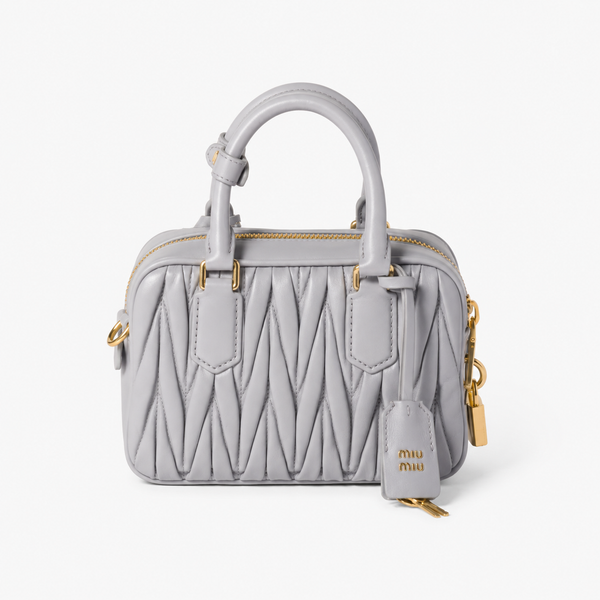 MiuMiu Arcadie Bag in Pink Quilted Nappa Leather