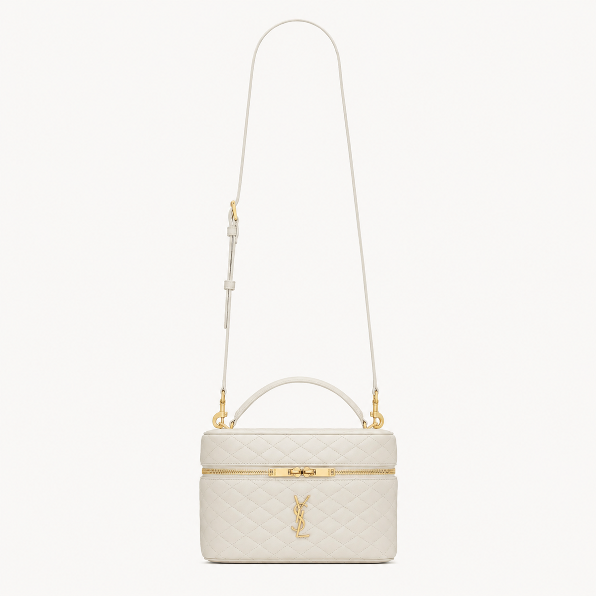 Saint Laurent Large Gaby Vanity Bag White