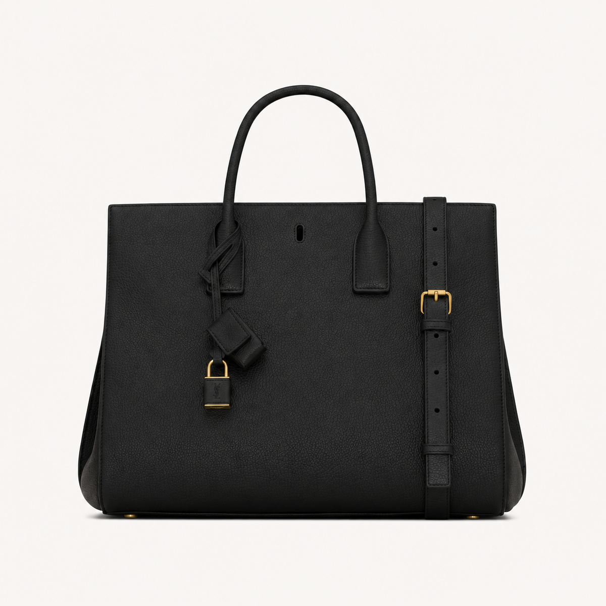 Saint Laurent Sac de Jour Grained Large Black