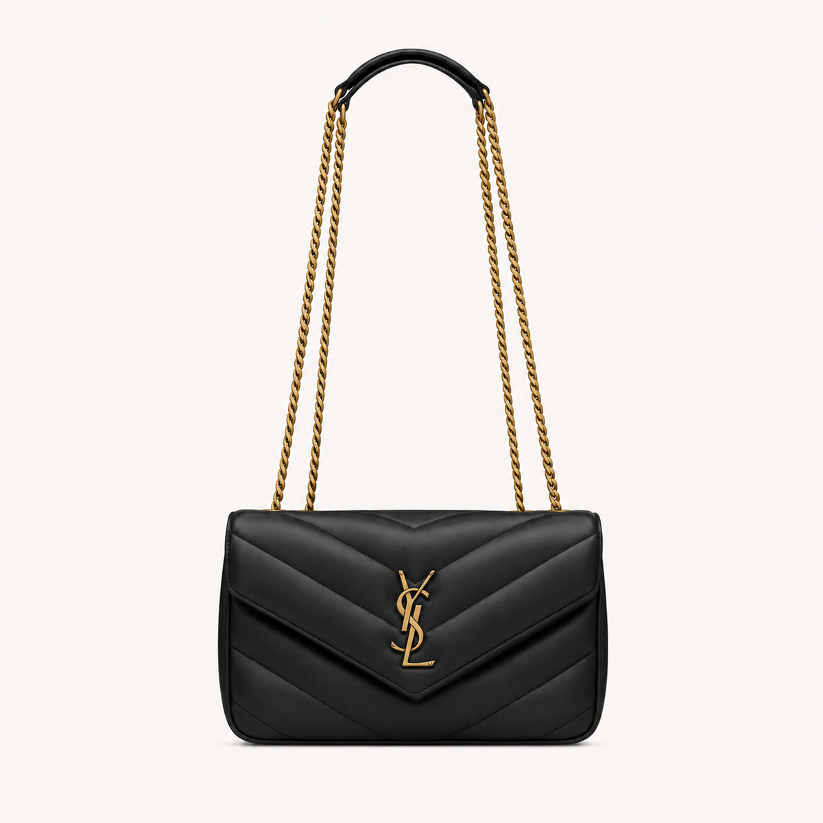 Saint Laurent Loulou Small Quilted Bag Black