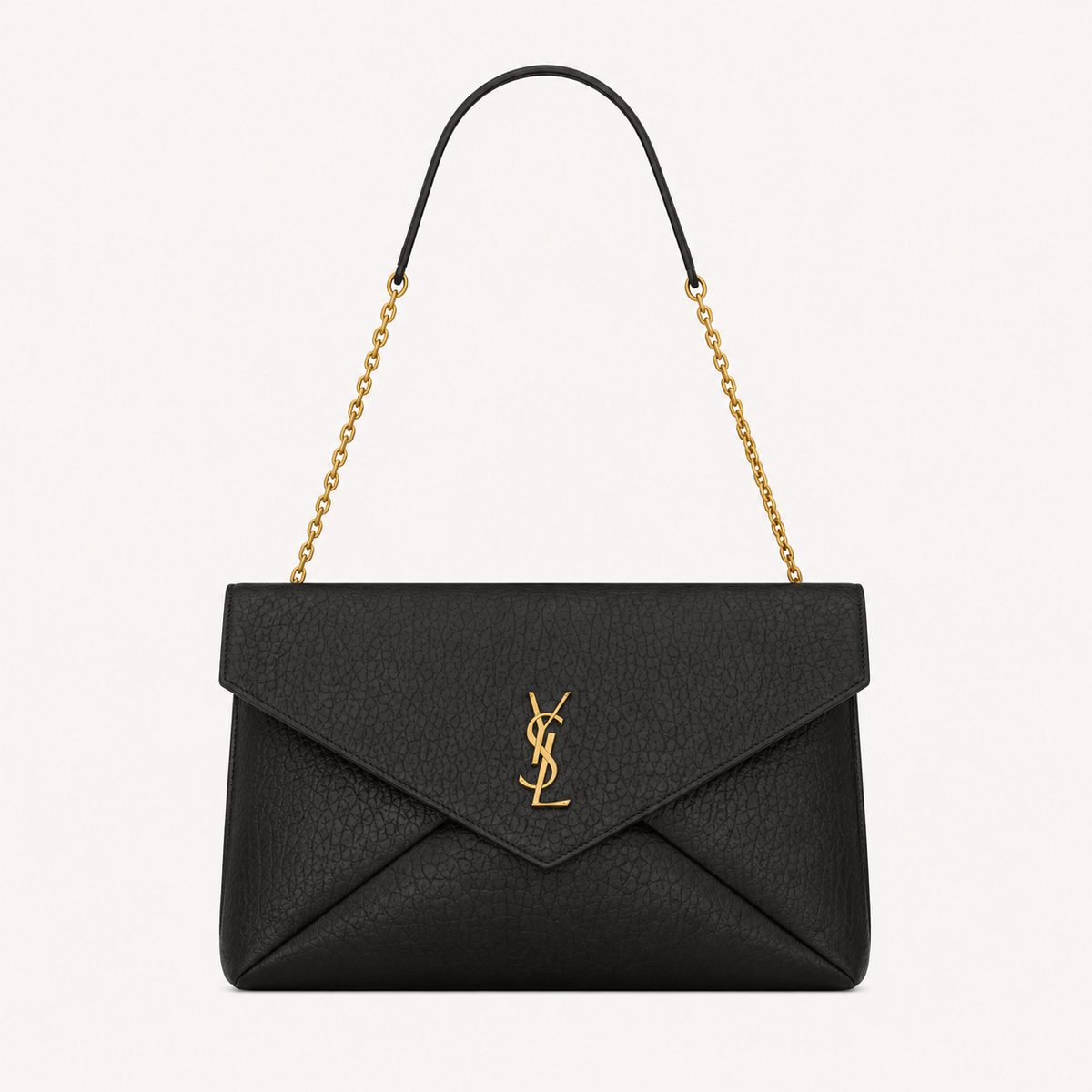 Saint Laurent Cassandre Large Chain Bag Black