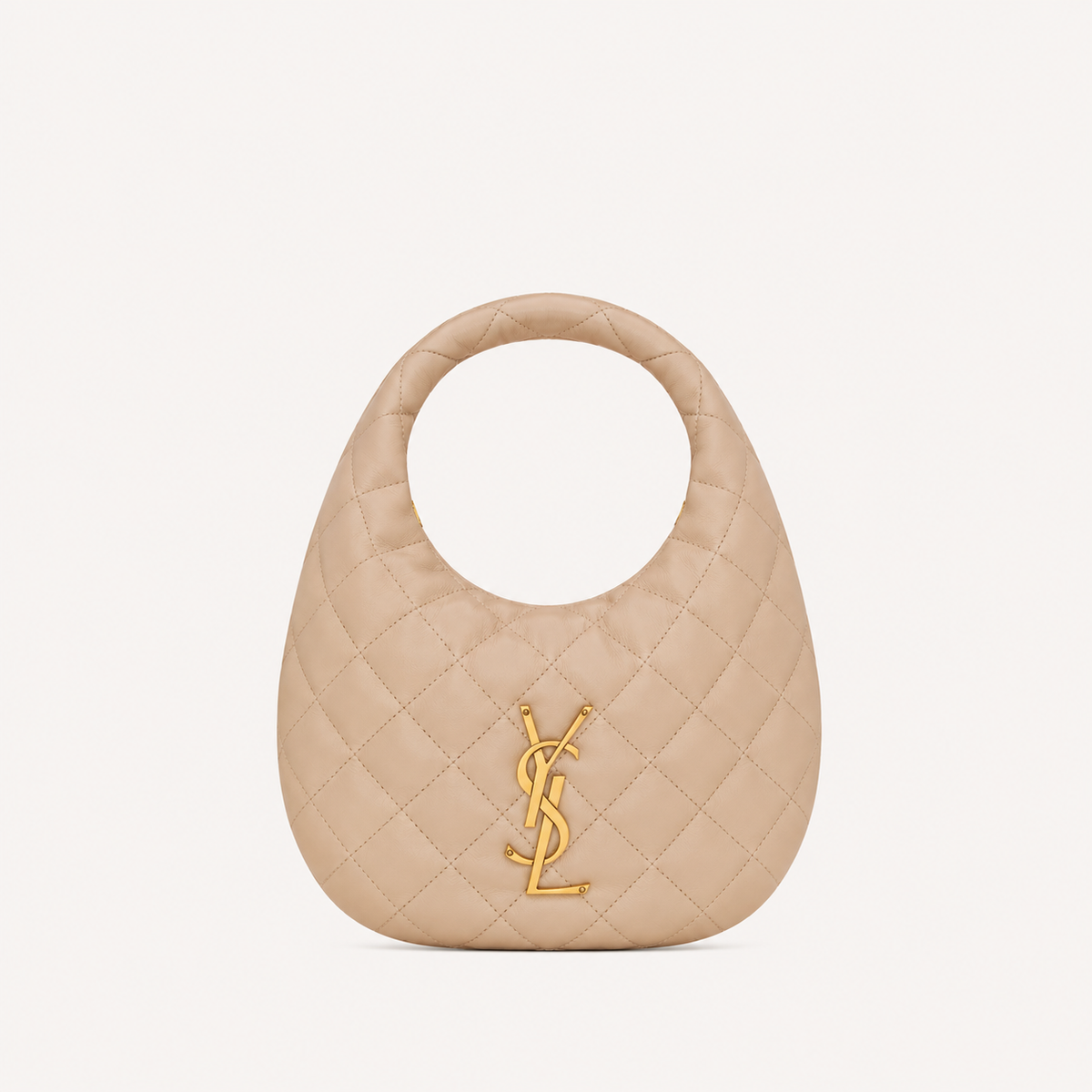 Saint Laurent Icarino Bag in Beige Quilted Nappa