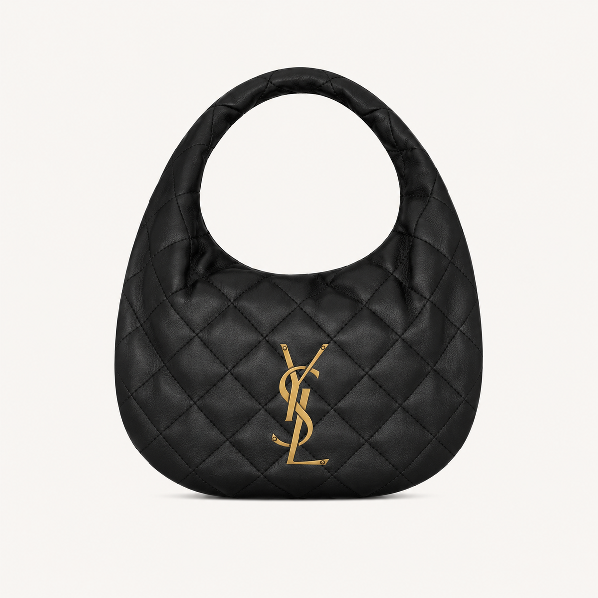 Saint Laurent Icarino Bag in Black Quilted Nappa Leather