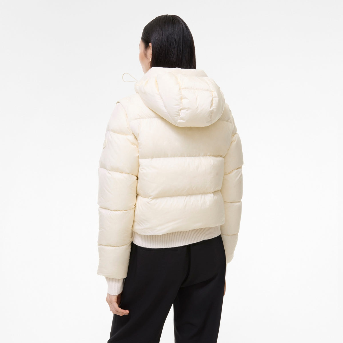 Burberry Langdale Blanc · Doudoune à manches amovibles