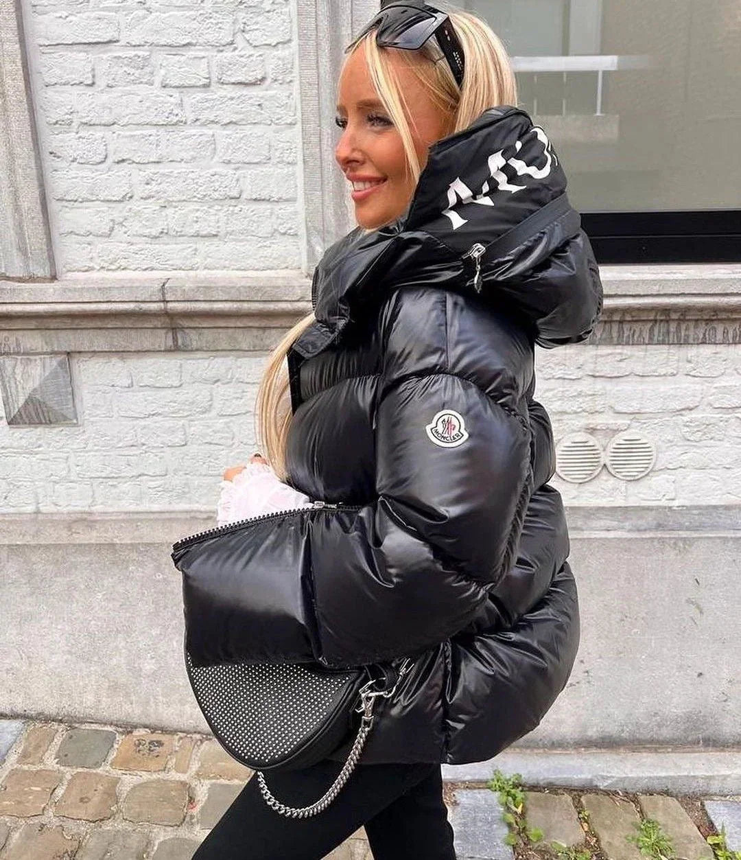 Moncler Huppe Noir · Doudoune à capuche