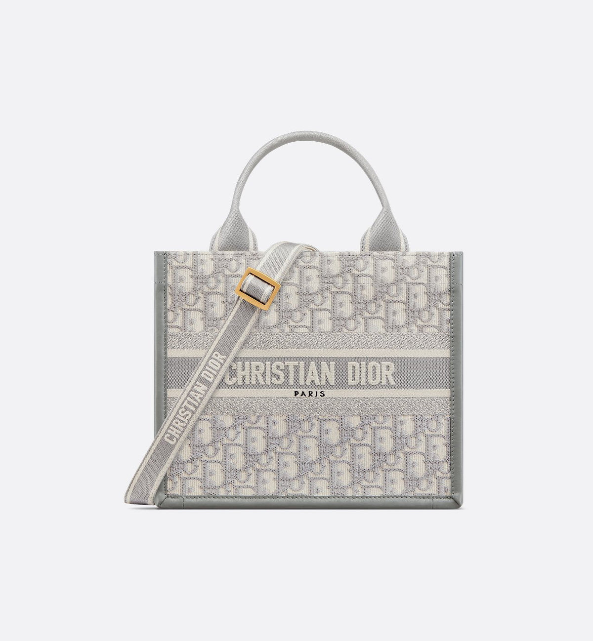 Dior Book Tote Bag Small Grey
