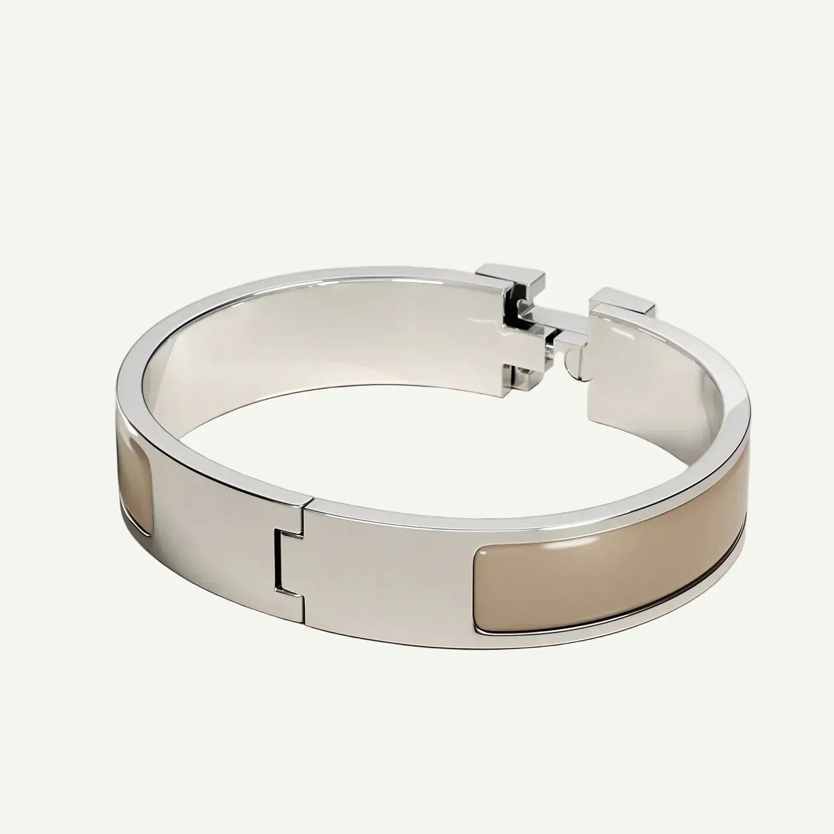 Hermès - Clic H Bracelet Iced Brown