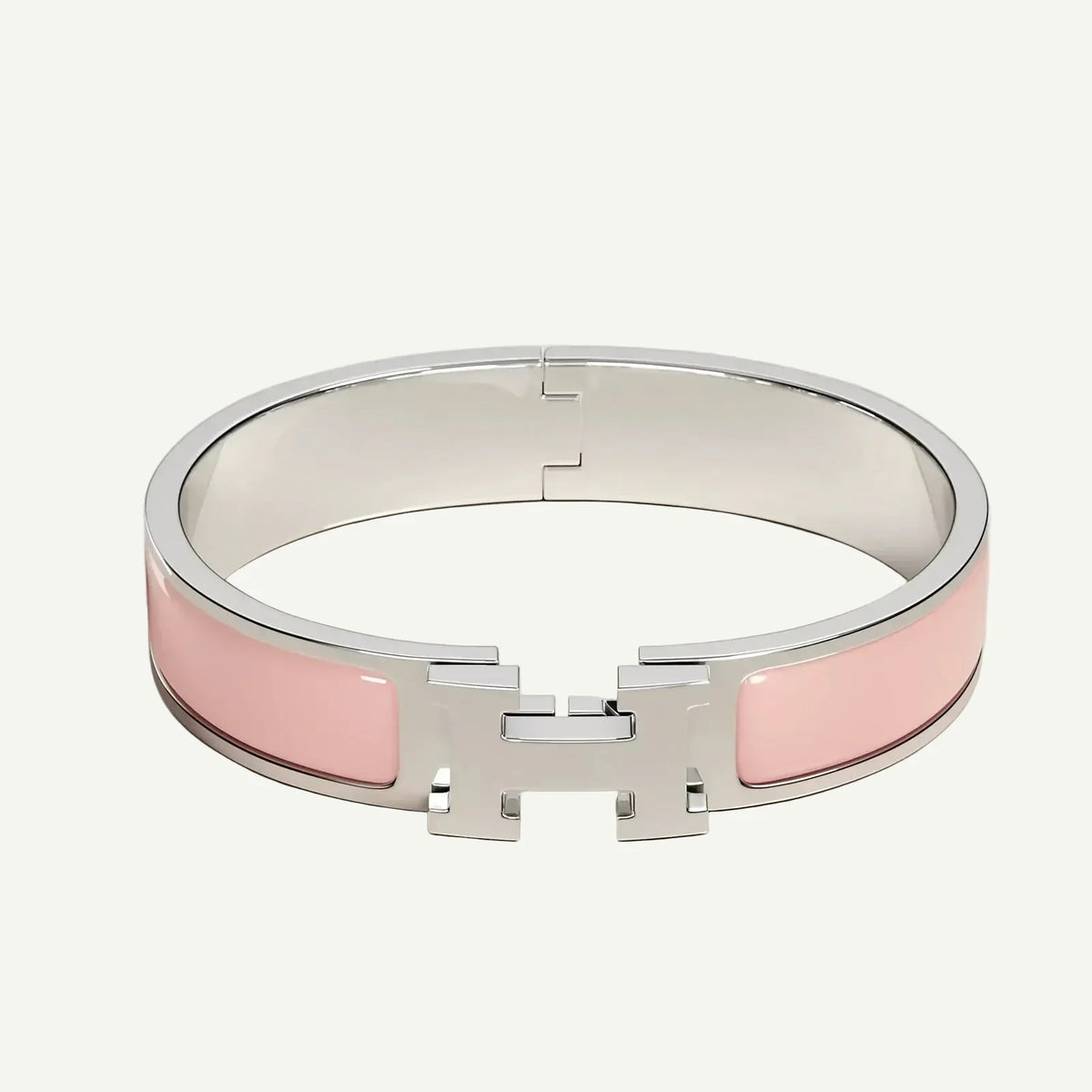 Hermès - Clic H Bracelet Rose Candeur