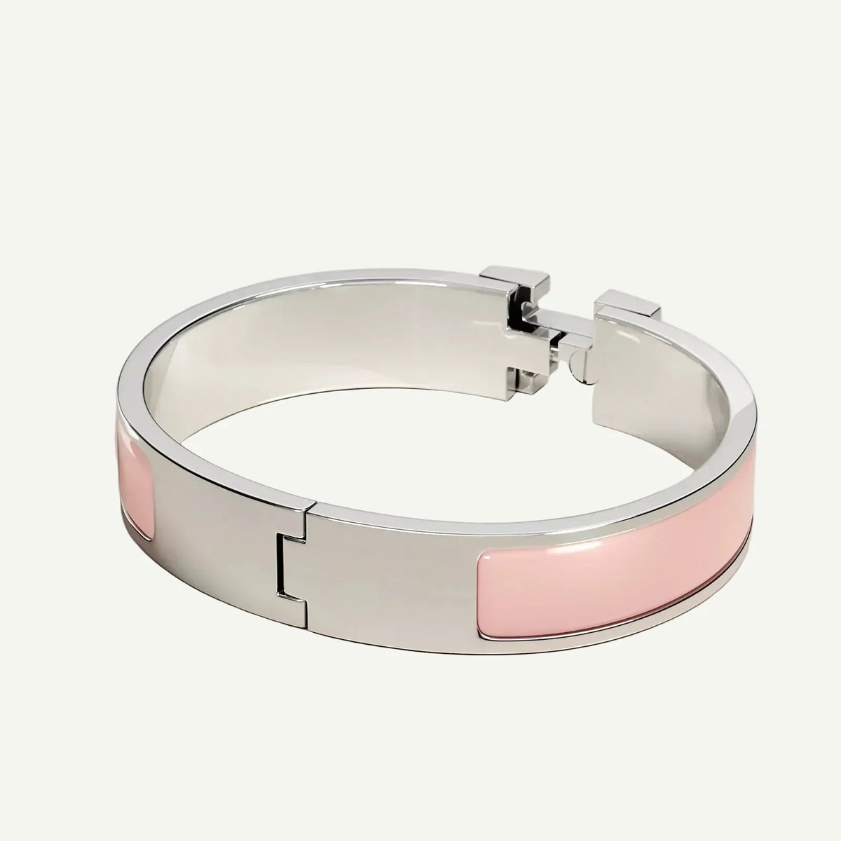 Hermès - Clic H Bracelet Rose Candeur