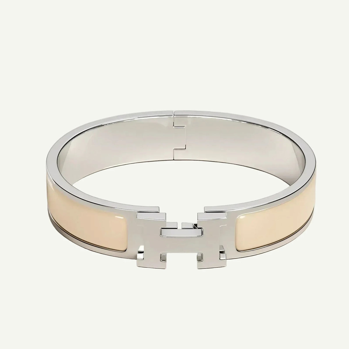 Hermès - Clic H Bracelet Crème