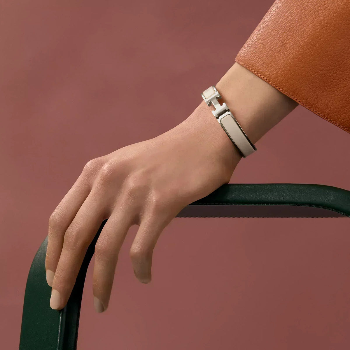 Hermès - Clic H Bracelet Crème