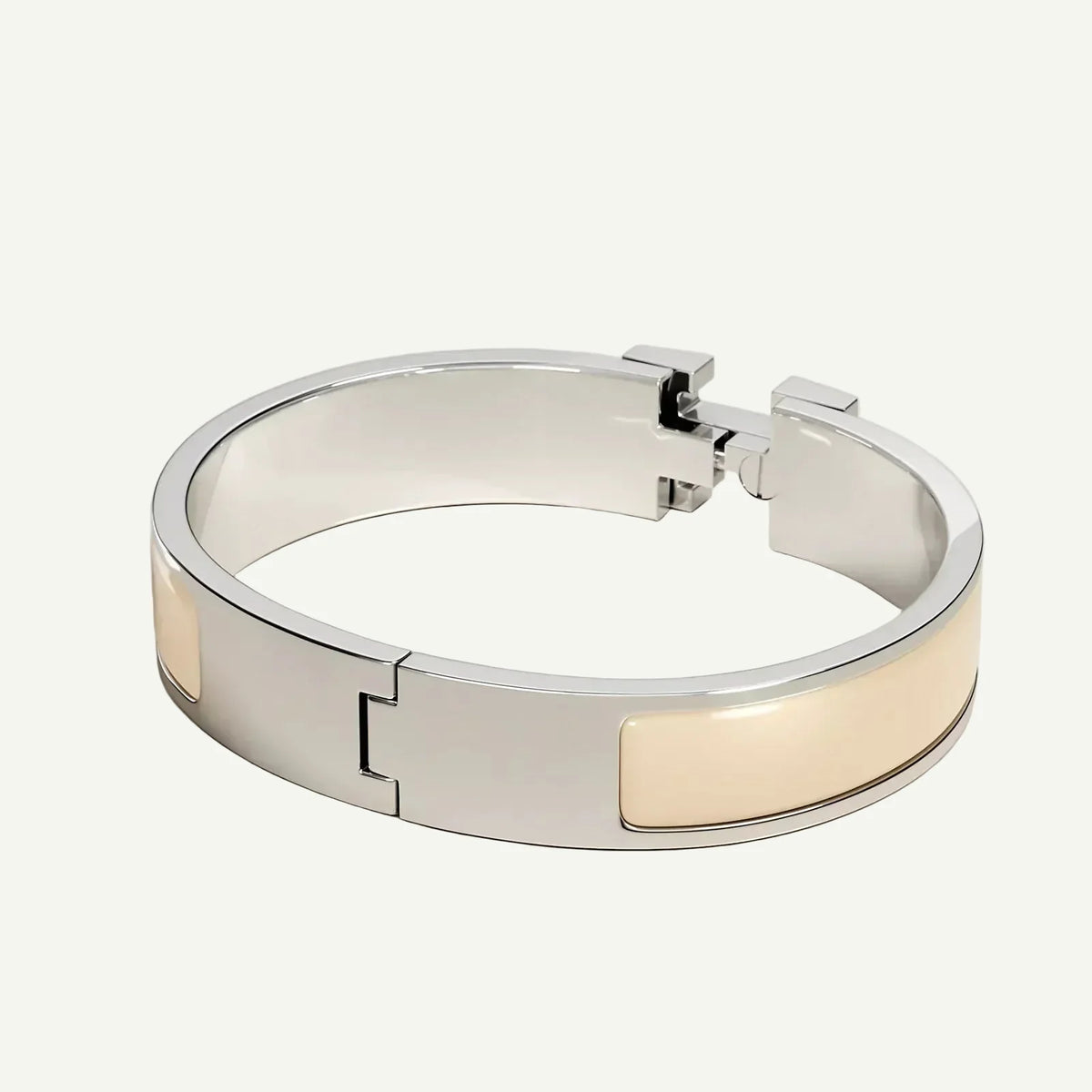 Hermès - Clic H Bracelet Crème