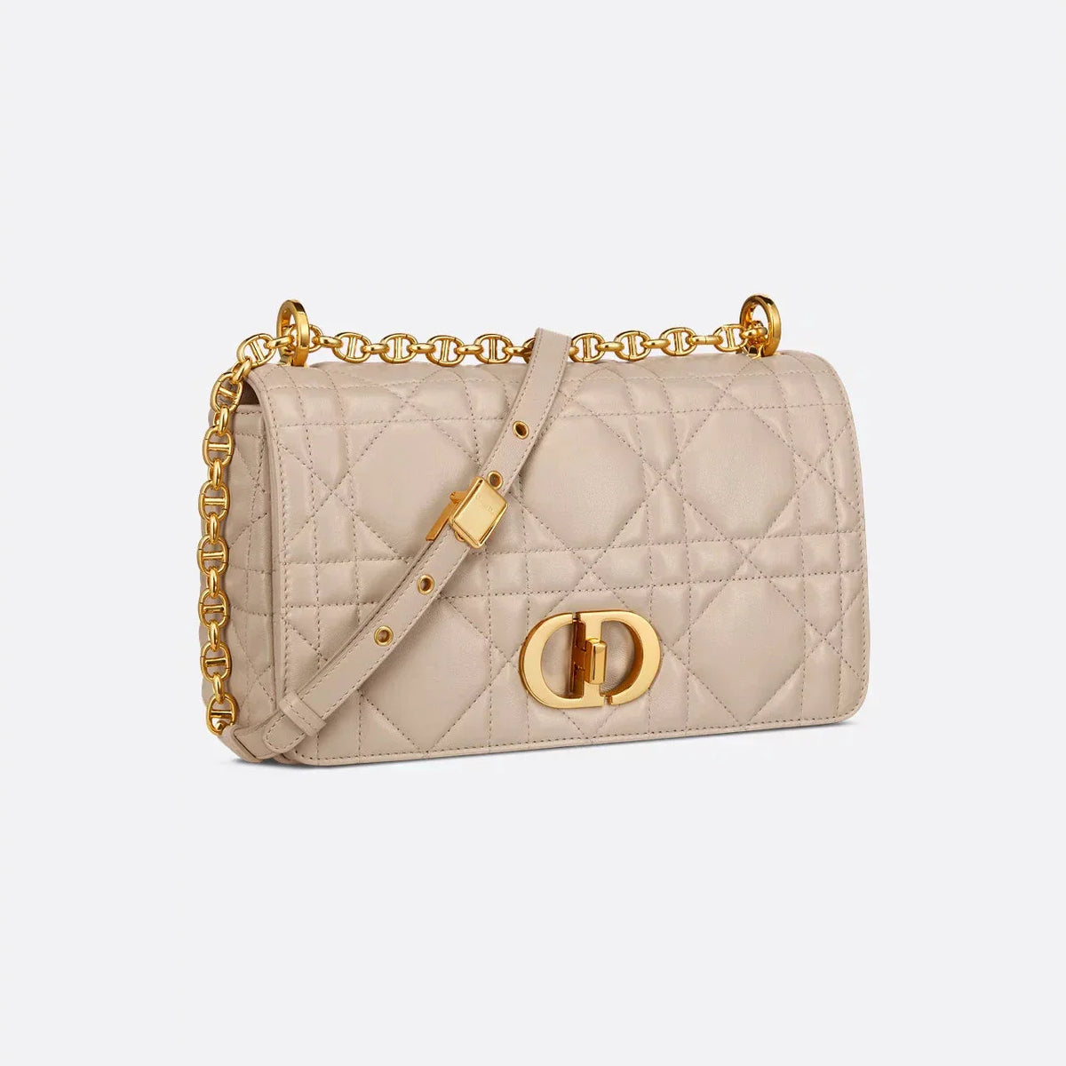 Dior Soft Caro Medium Bag Beige