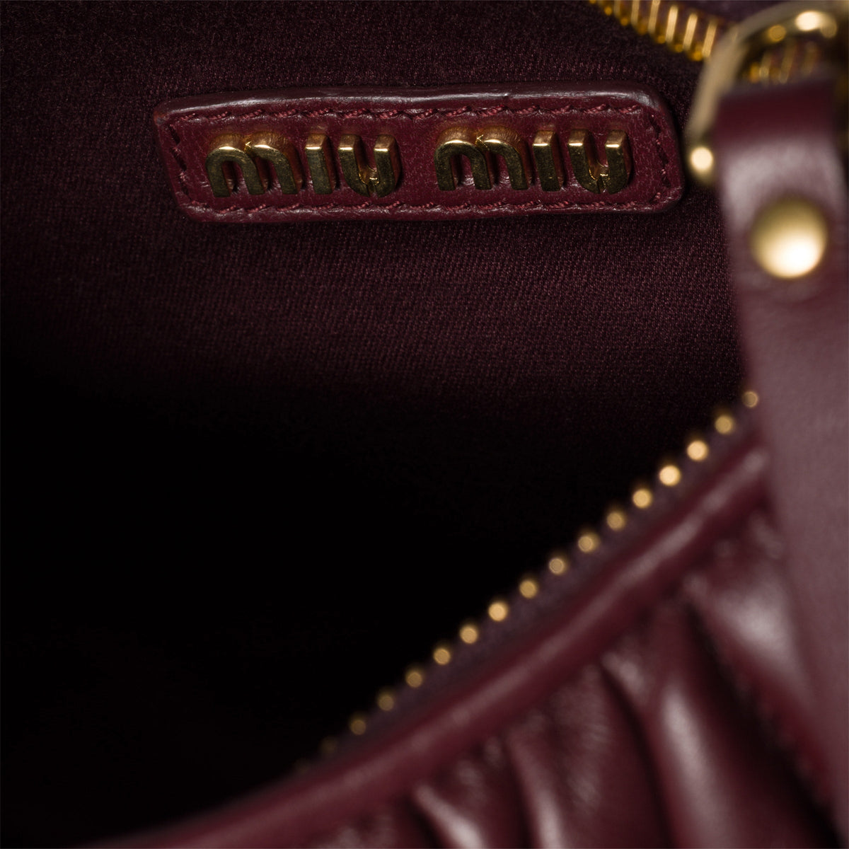 MiuMiu Wander Hobo Bag in Black Quilted Nappa Leather