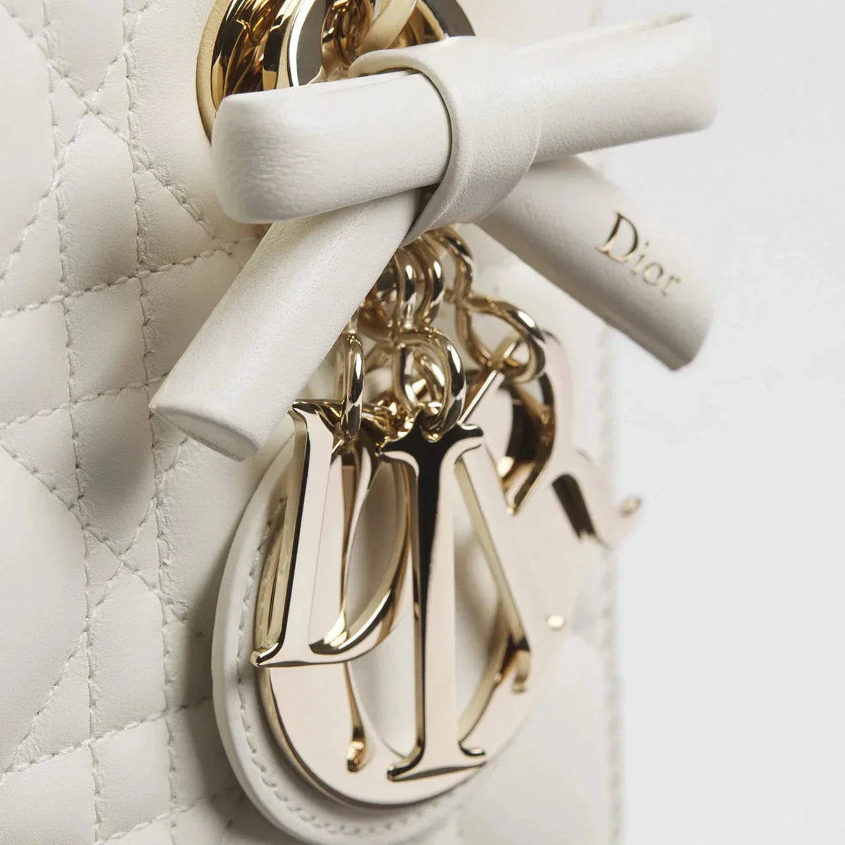 Dior Lady Small Shoulder Bag White