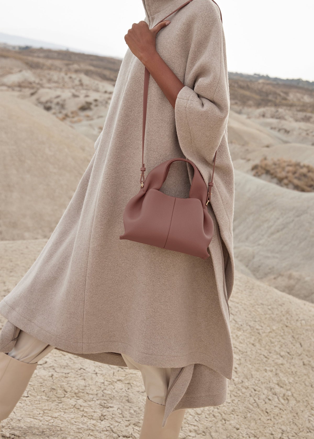 Polène Bag Numéro Neuf Mini Grained Blush