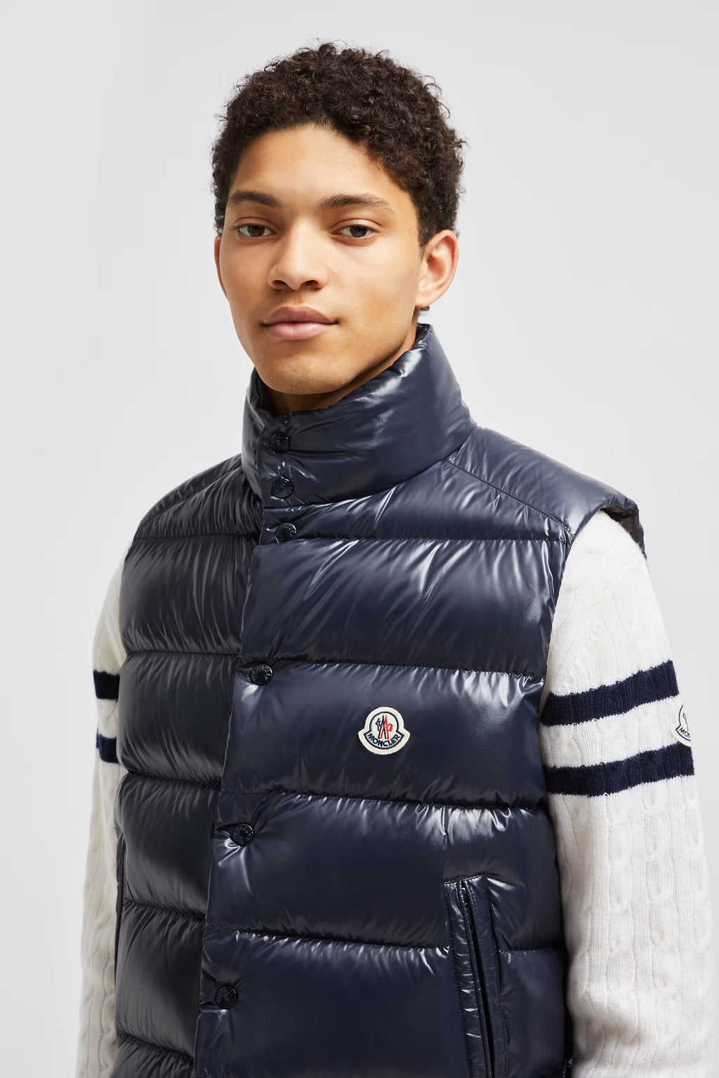 Moncler Tibb Bleu Marine · Gilet sans manches