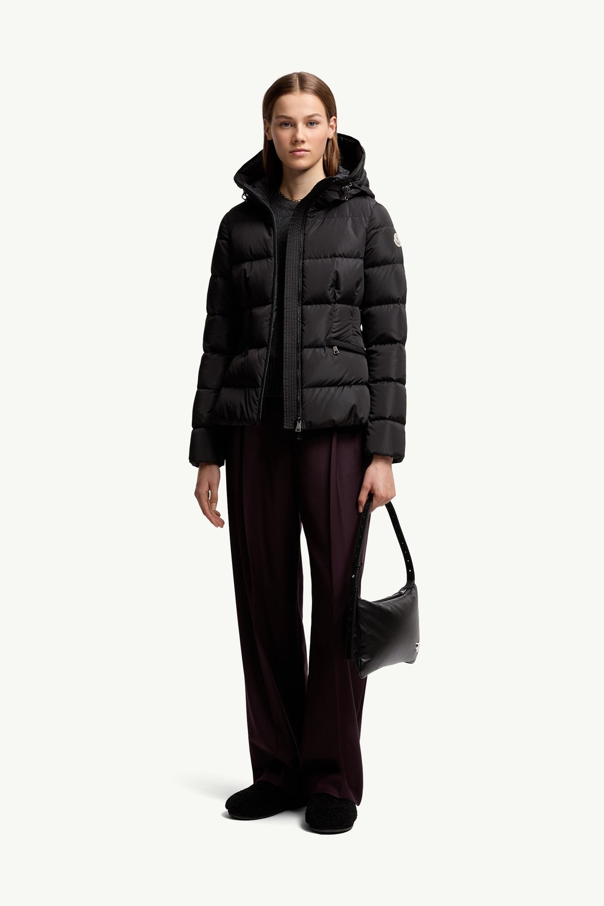 Moncler Avoce Noir · Doudoune courte à capuche
