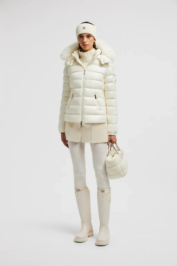 Moncler Badyf Blanc · Doudoune courte à capuche