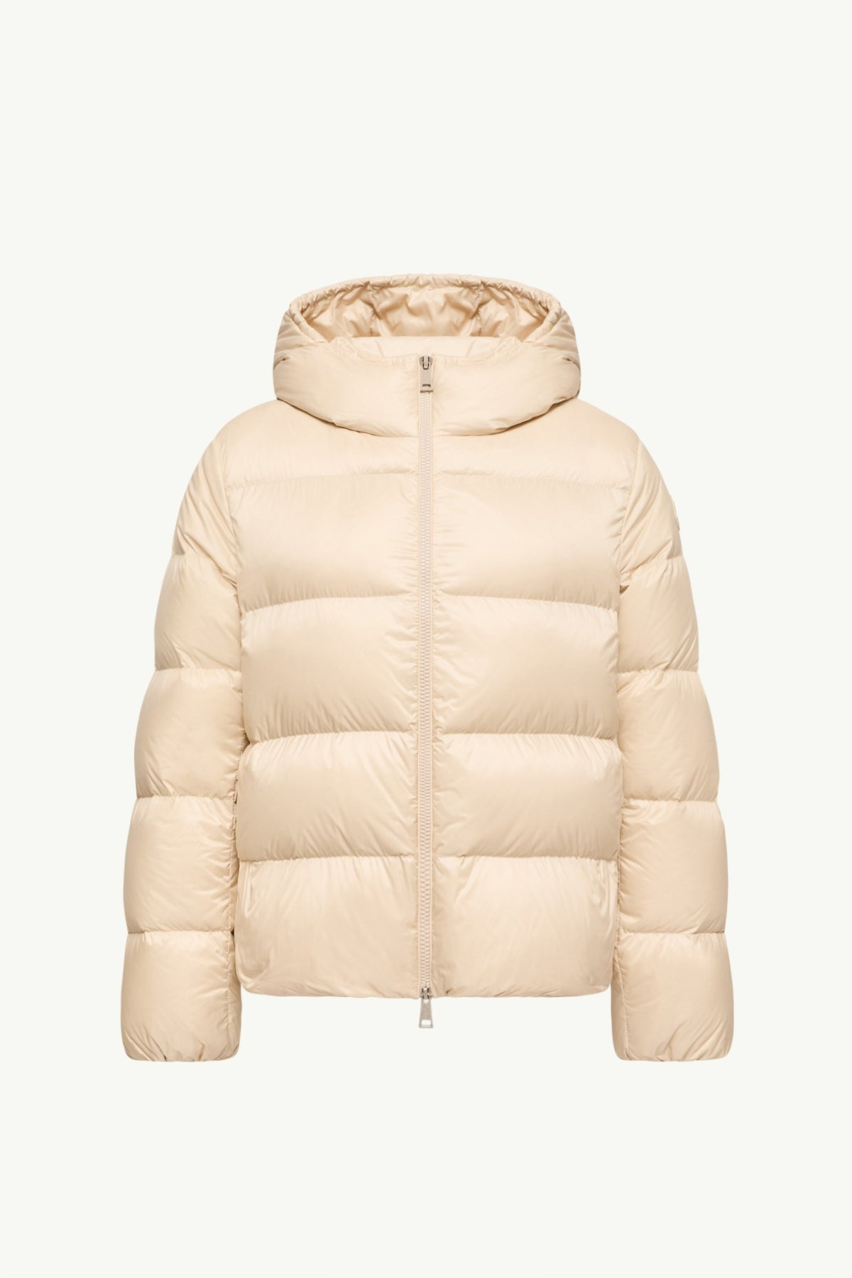Moncler Feligule Beige Clair · Doudoune courte à capuche