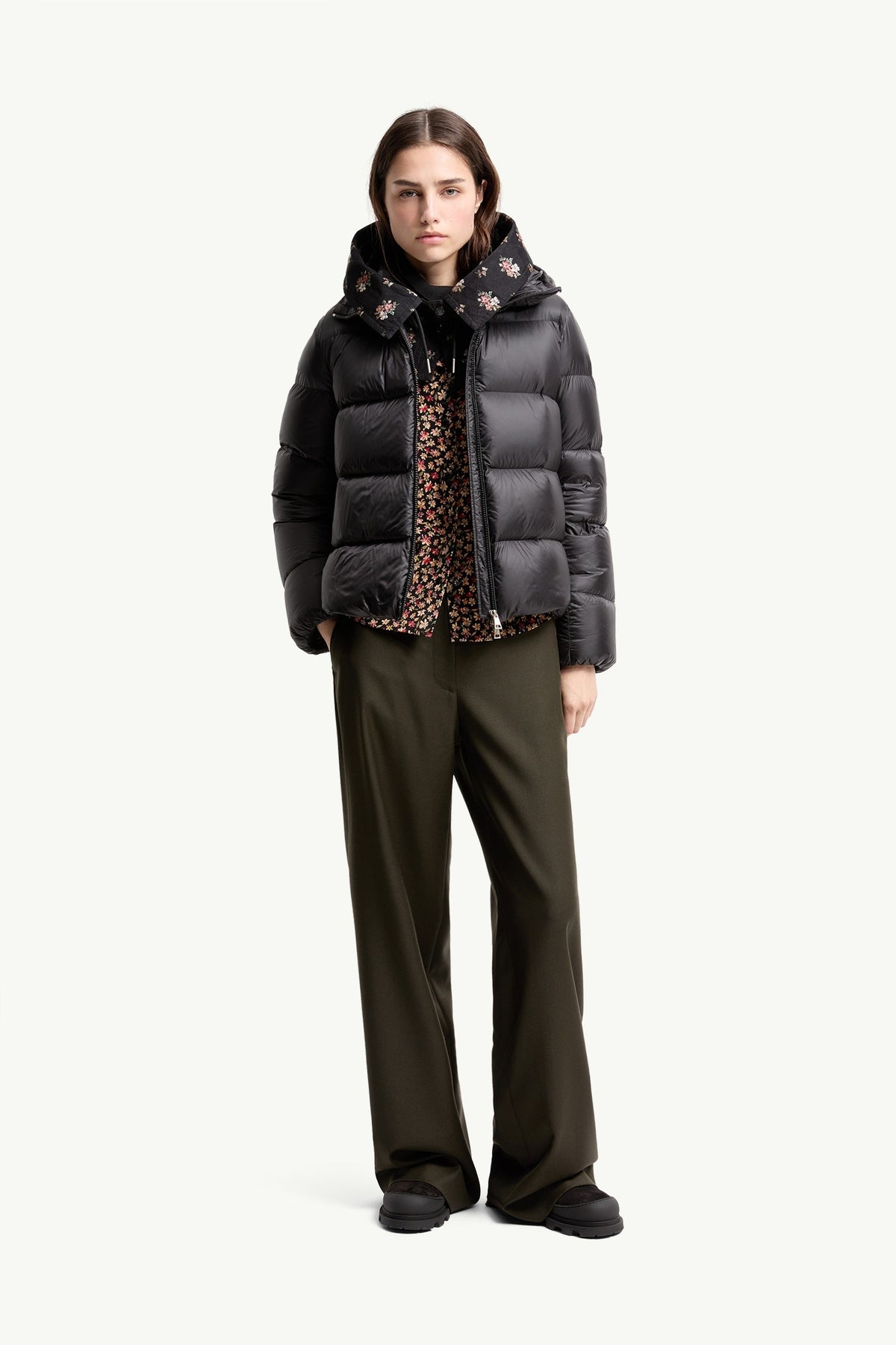 Moncler Feligule Noir · Doudoune courte à capuche